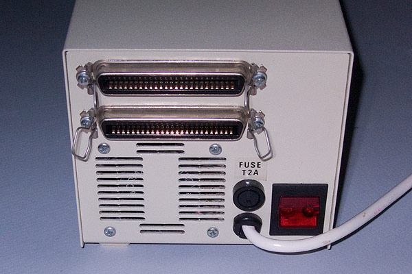 The connectors on the Cumana CAA XXWE drive enclosure.