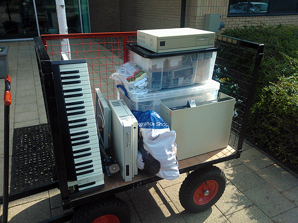 The ARM trolley all loaded with my kit